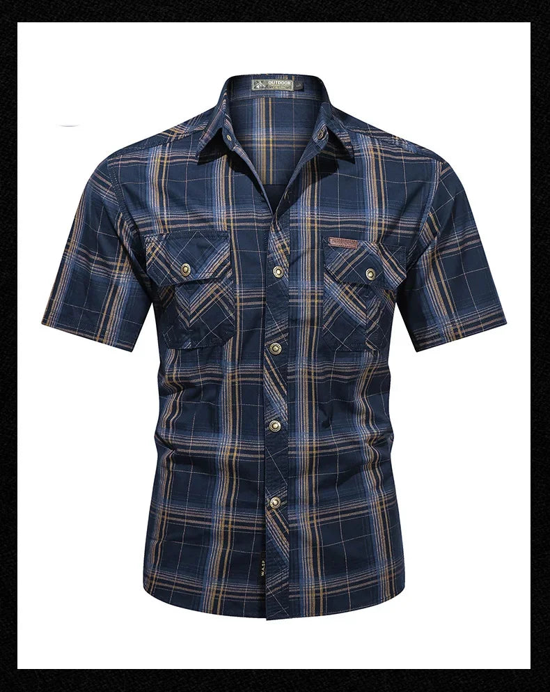 Men Plaid Casual Shirt