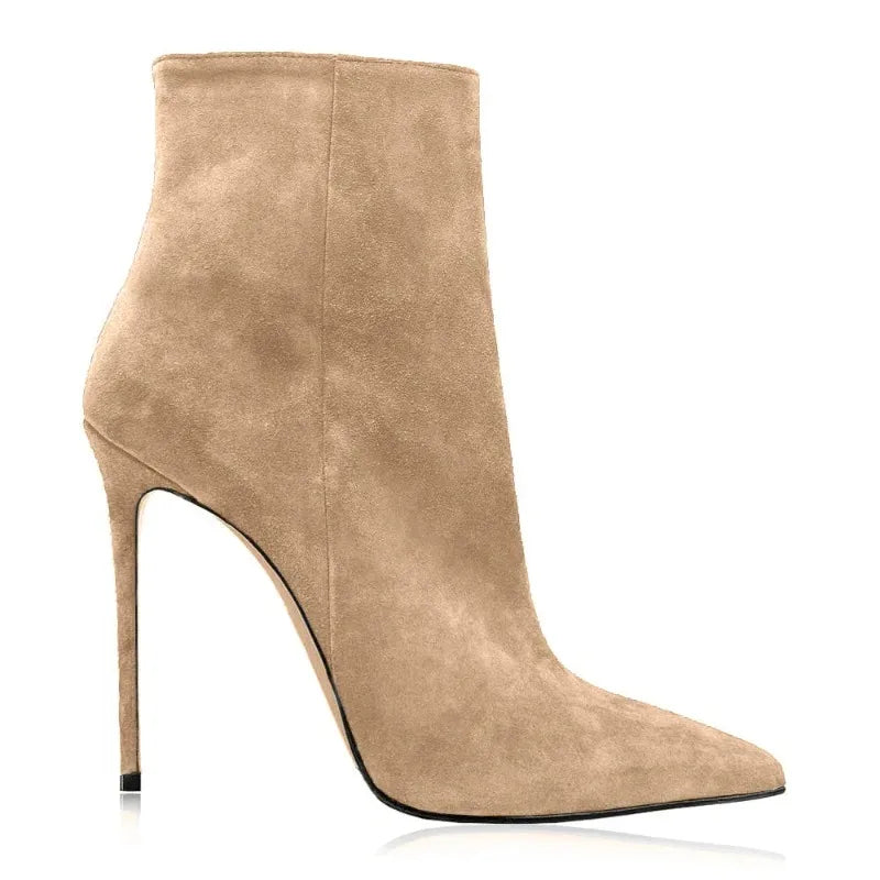 Suede Stiletto Boots