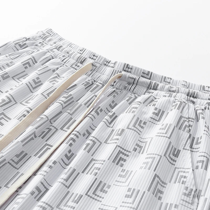 طقم رياضي صيفي للرجال بمقاسات كبيرة