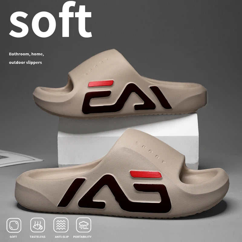 Men Extra Thick Air Cushion Summer Slides