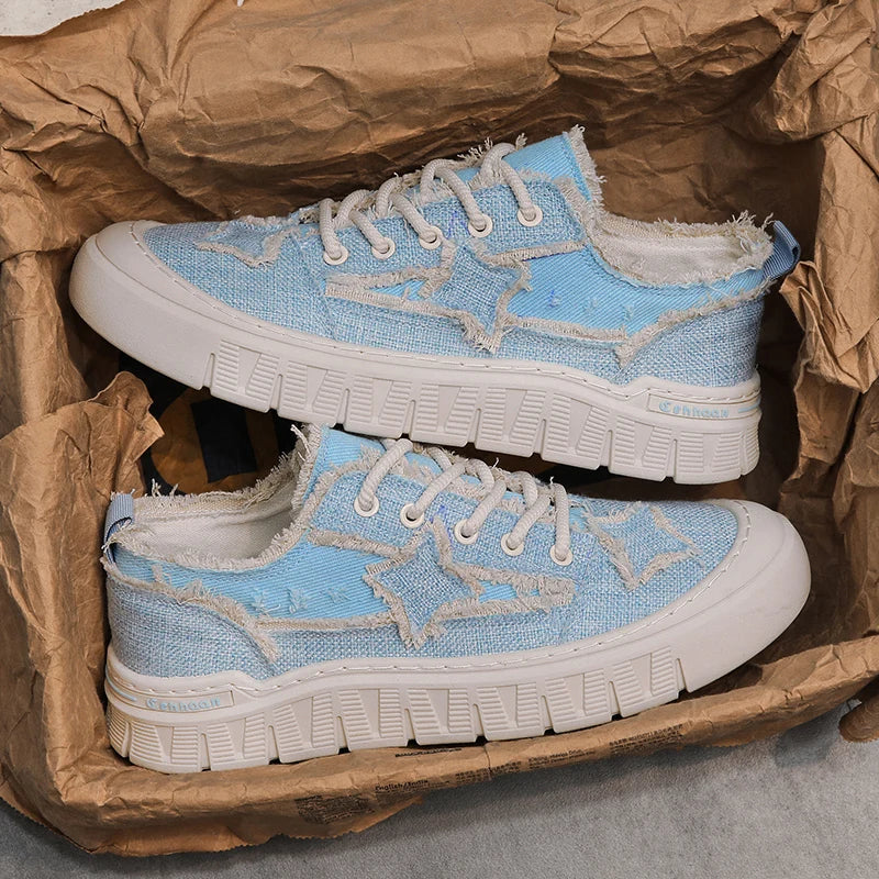 Men’s Canvas Flat Low-Top Shoes