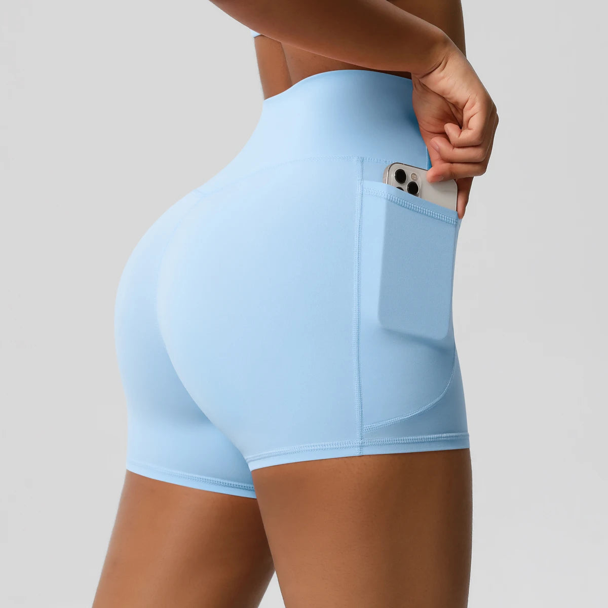 Women's Pocketed Fitness Yoga Shorts