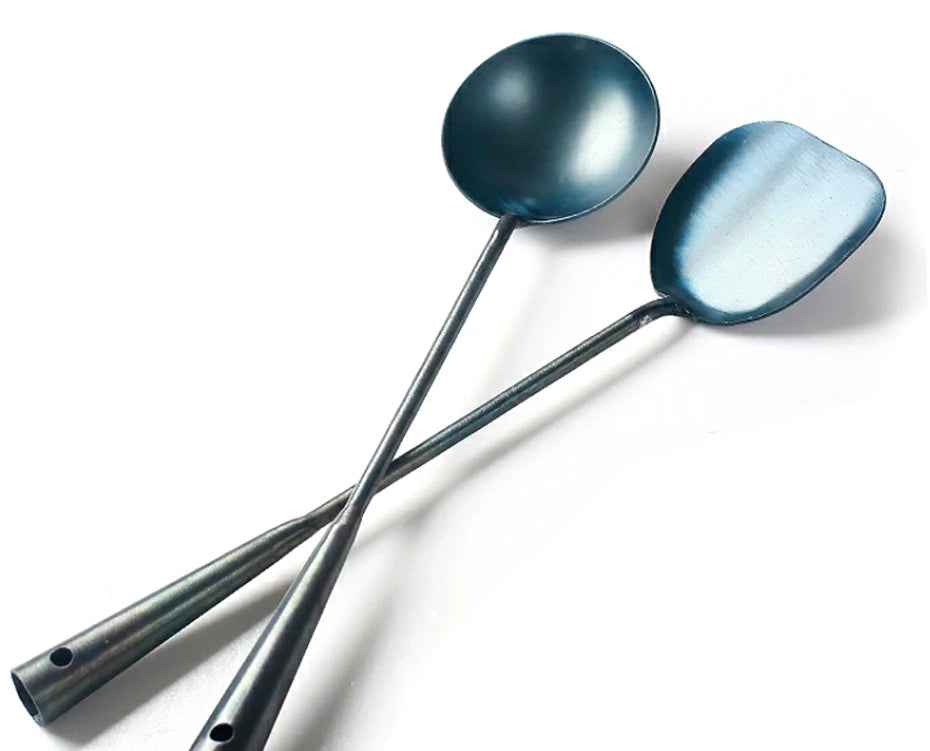 Handmade Wok Spatula & Ladle Set