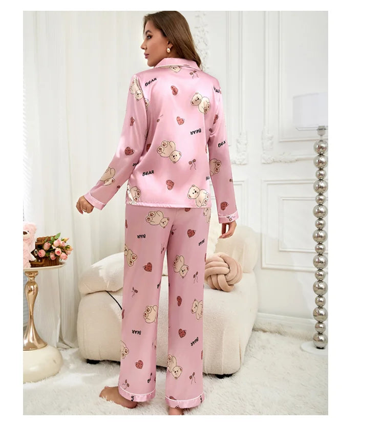 Women's Satin Pajama Set
