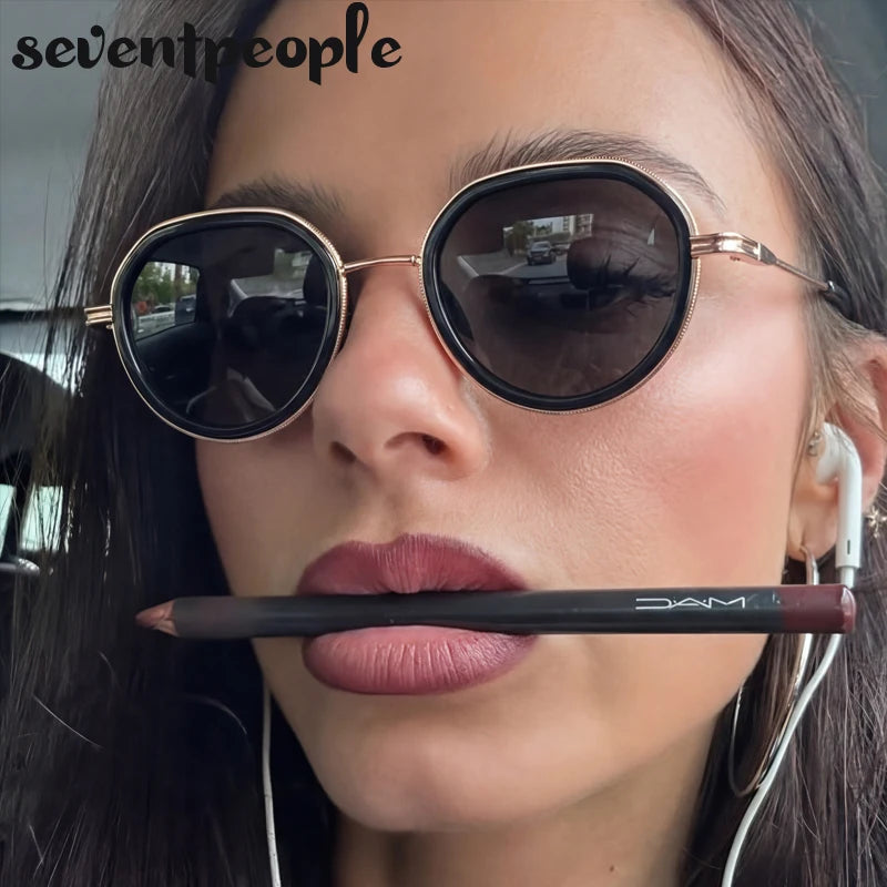 Vintage Round Metal Sunglasses