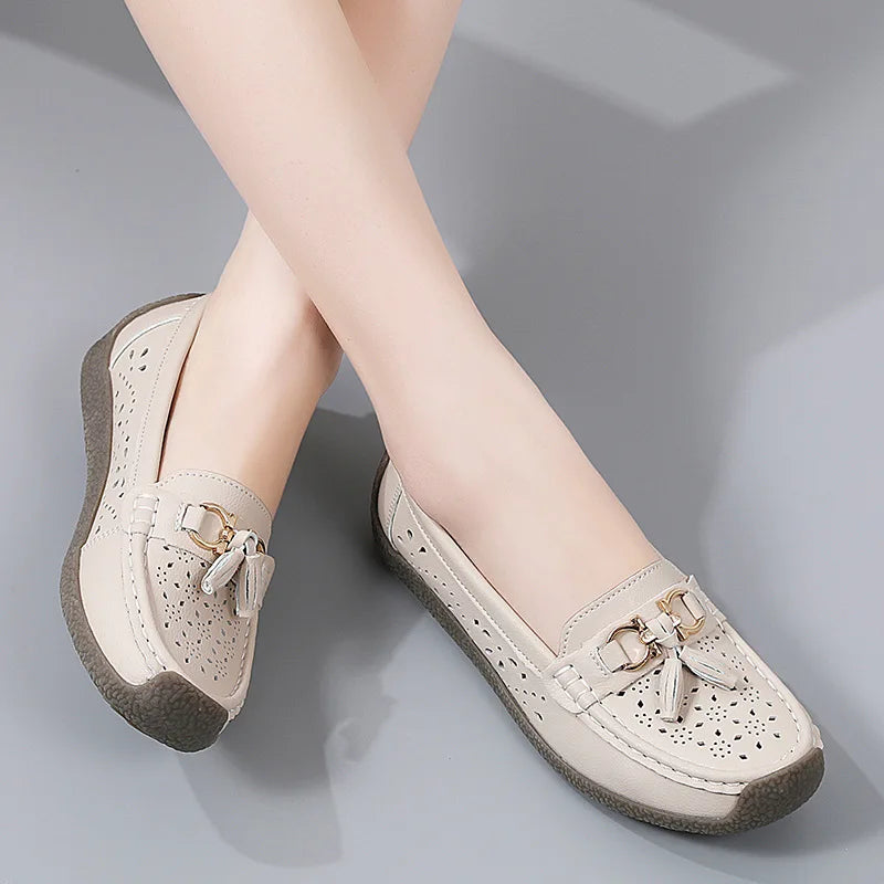 Round Toe Nurse Loafers – Soft Sole & Non-slip 2025