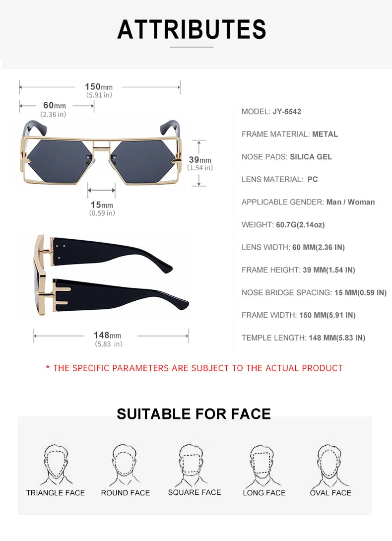 Rectangle Sunglasses