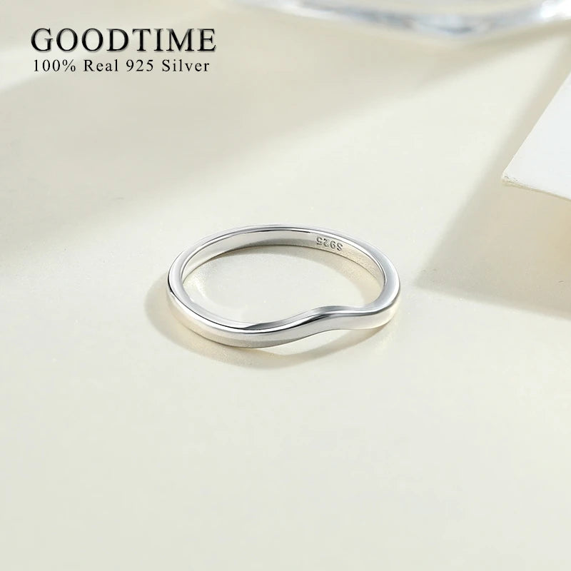 925 Sterling Silver Zircon Ring Set