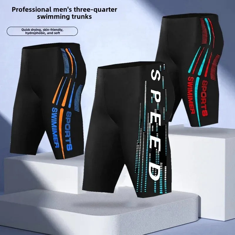 شورت سباحة رجالي بخمس نقاط مقاس كبير