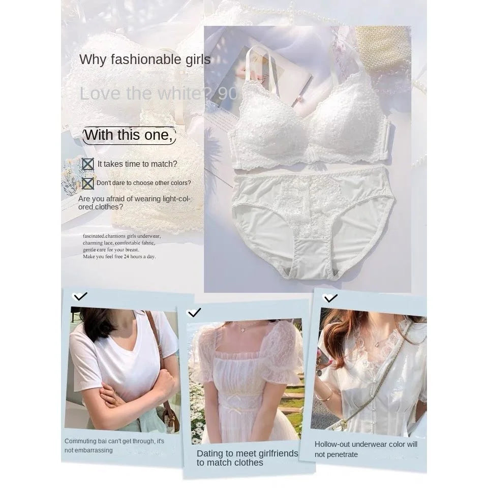 Women Ultra Thin Bra Set