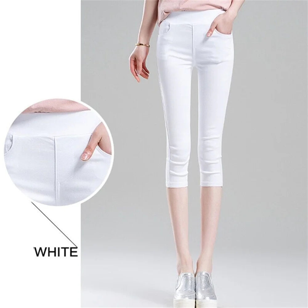 Women Cropped Capris Jeans