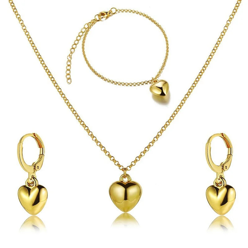 Women’s Round Pearl 3-Piece Jewelry Set