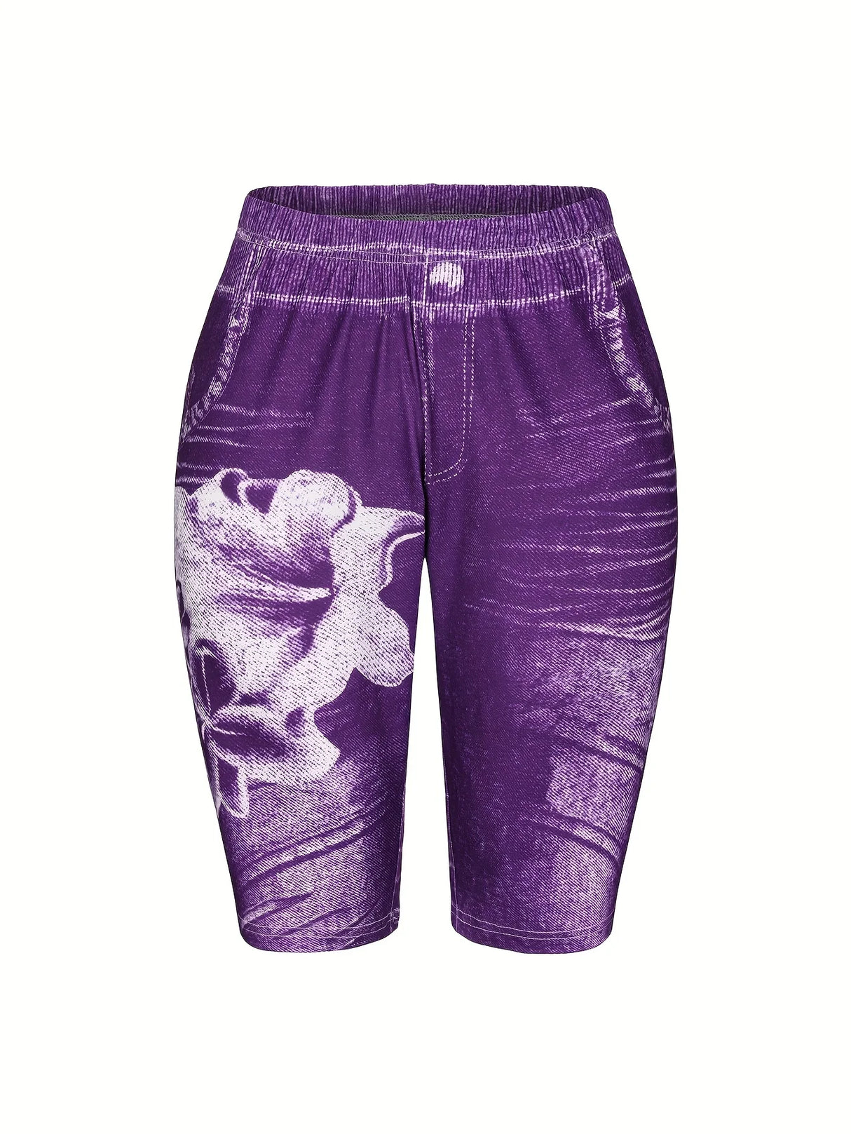 Women's 3-Piece Denim Style Shorts