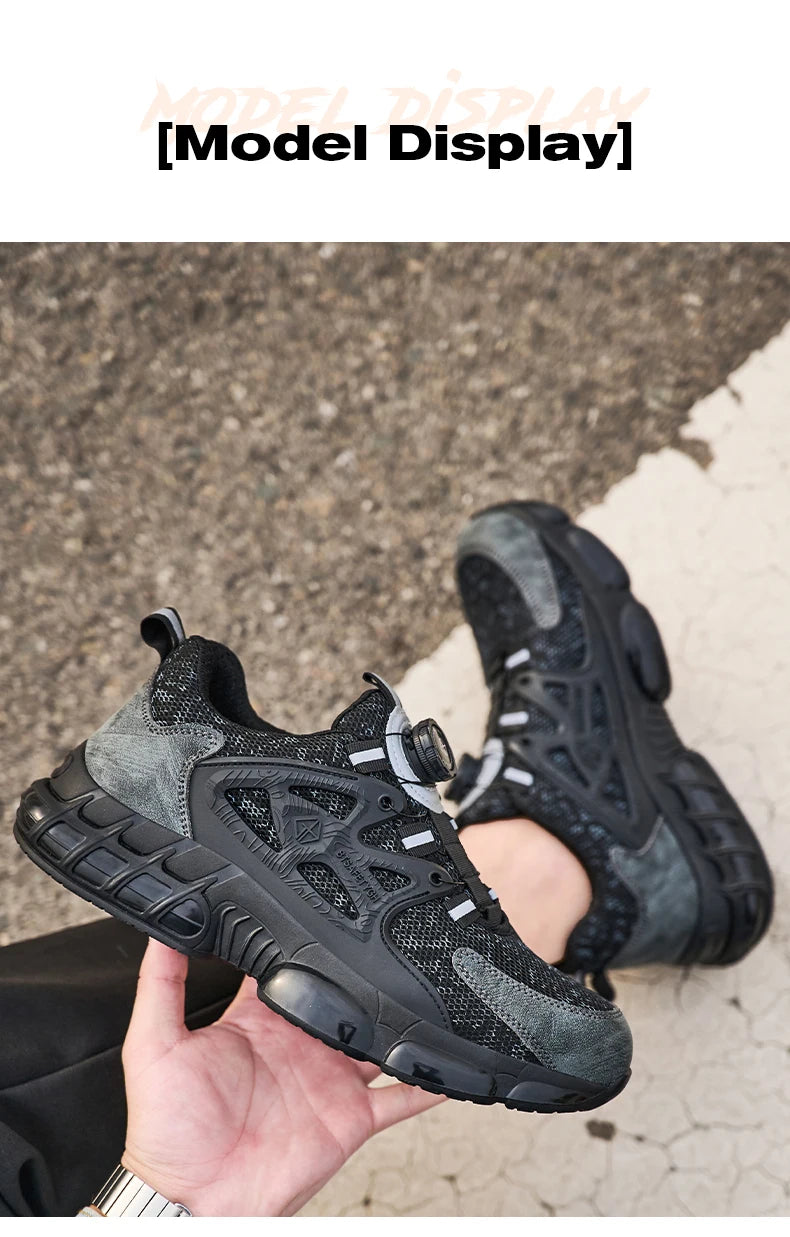 أحذية أمان نسائية برأس فولاذي عاكس