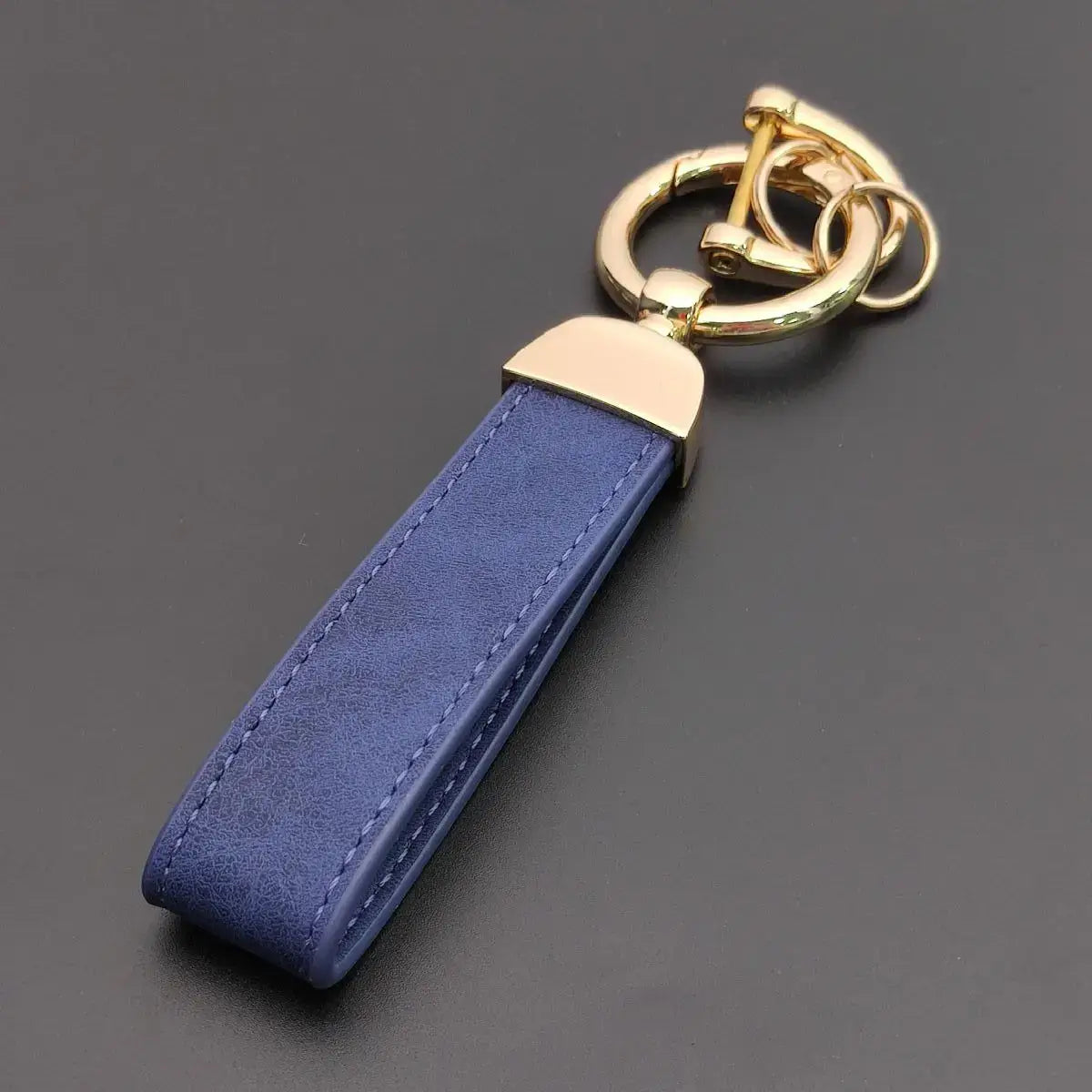 Custom Name Logo Leather Keychain