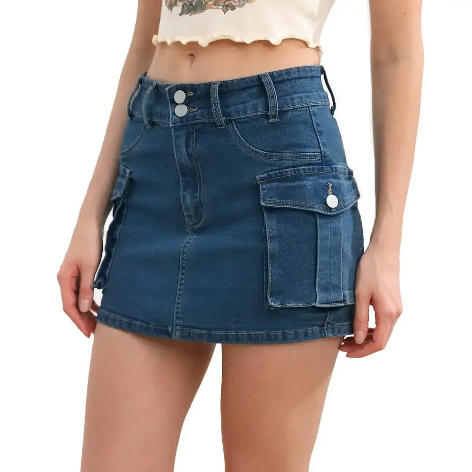 CamoChic™ – Camouflage Workwear Skirt (Mini Harajuku Hip Look)