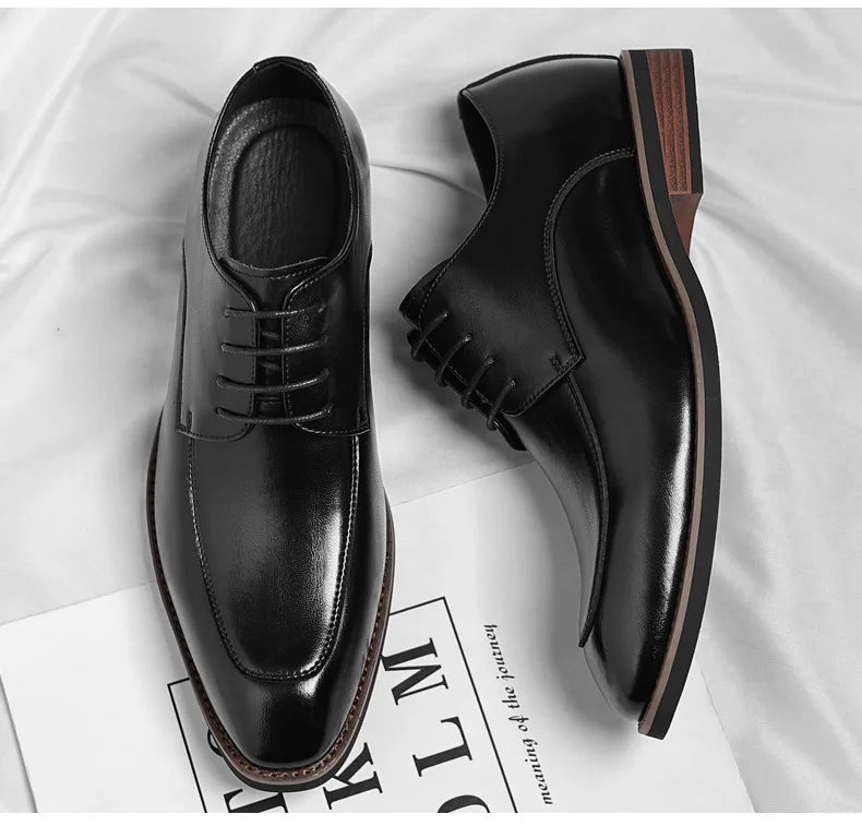 Men Large Size Leather Dress Shoes