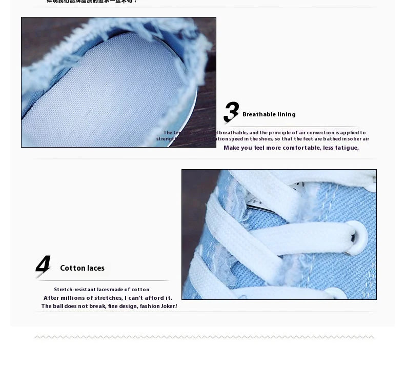 Women Canvas Shoes Lightweight Flat Sneakers