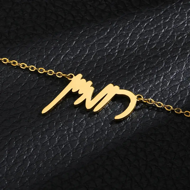 Custom Hebrew Name Necklace