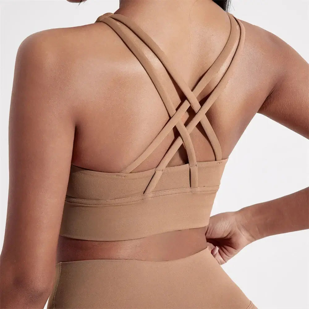 Women Cross Back Training Sports Bra