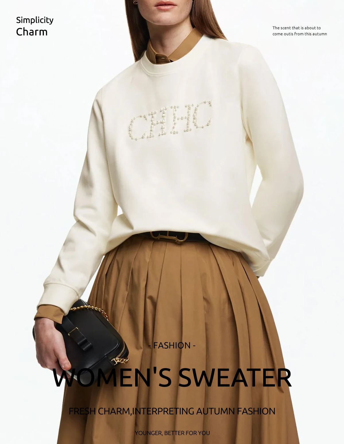 Pearl Embroidered Hoodie