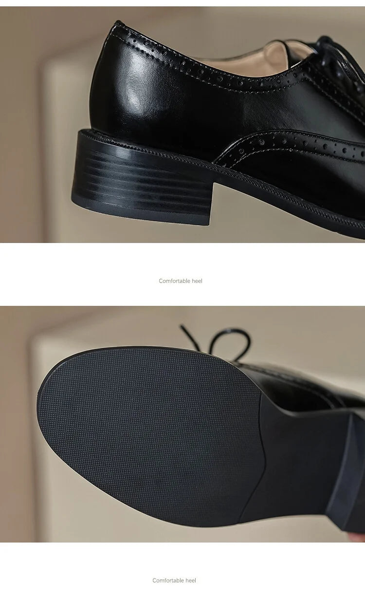 أحذية بروغ جلدية نسائية – 2025