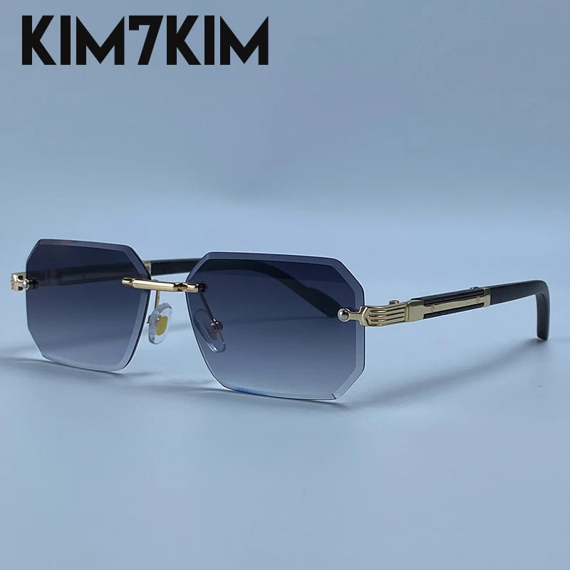 Elite Rimless Rectangle Sunglasses