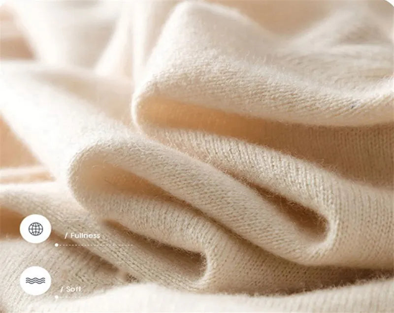 Men's Plus Size Cashmere V-Neck Sweater