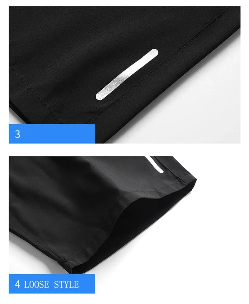 Summer Sports Shorts Men Plus Size Elastic Waist Breathable