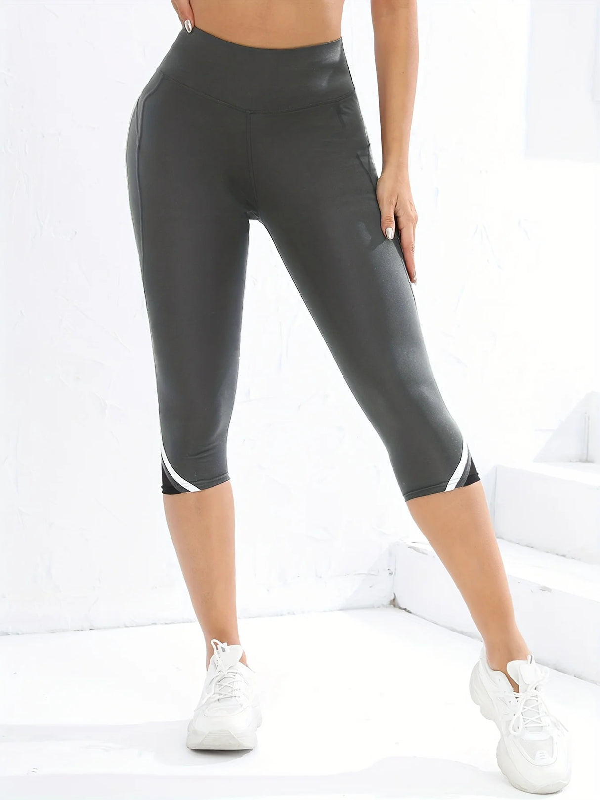 Women High Waist Capri Yoga Pants