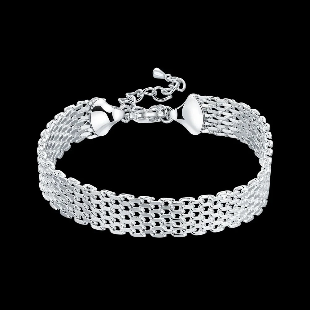 925 Sterling Silver Chain Bracelet