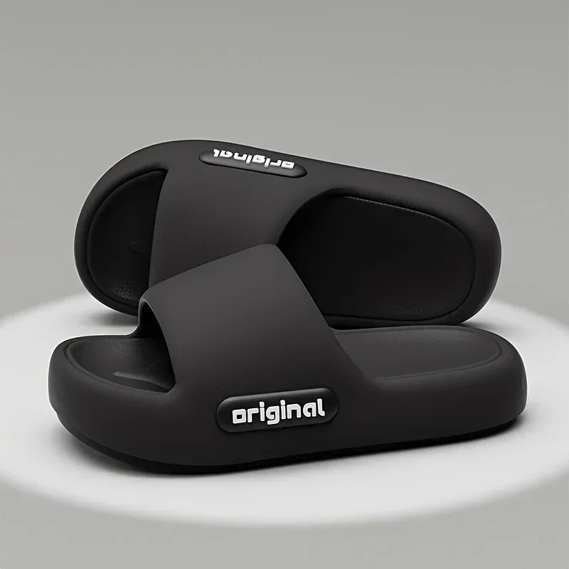 نعال ناعمة للنساء للاستخدام الداخلي والخارجي بنعل سميك