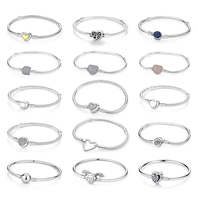 925 Sterling Silver Charm Bracelet