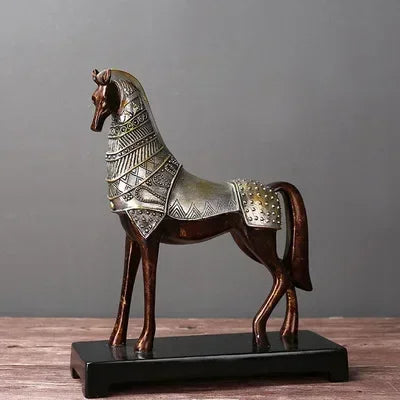 European Lucky Horse Resin Ornament