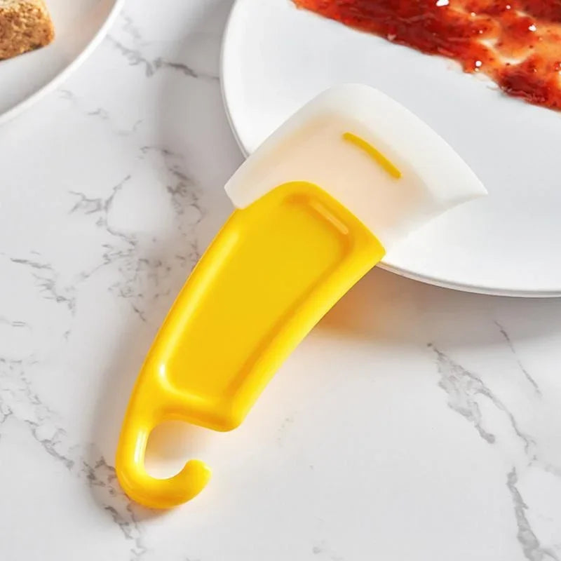 Kitchen Pan & Dish Cleaning Scraper – Soft Blade Brush
