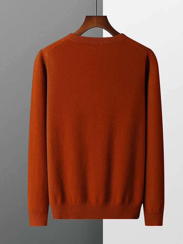 Men Merino Wool Pullover Sweater