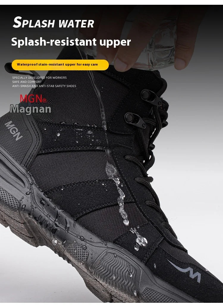 أحذية أمان نسائية بأزرار دوارة للعمل