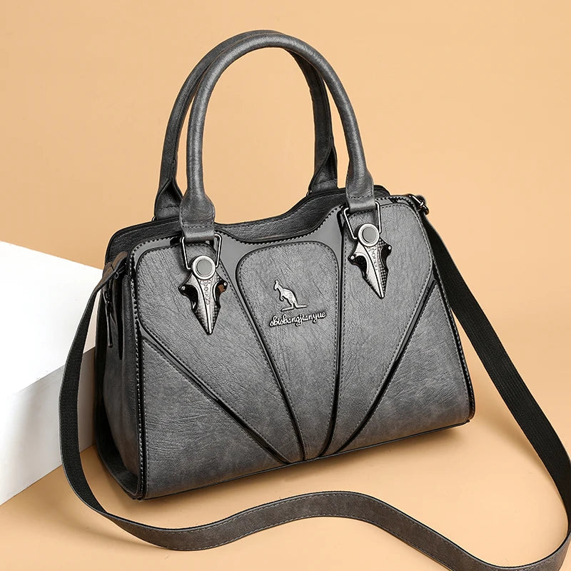 Classic Leather Crossbody Bag