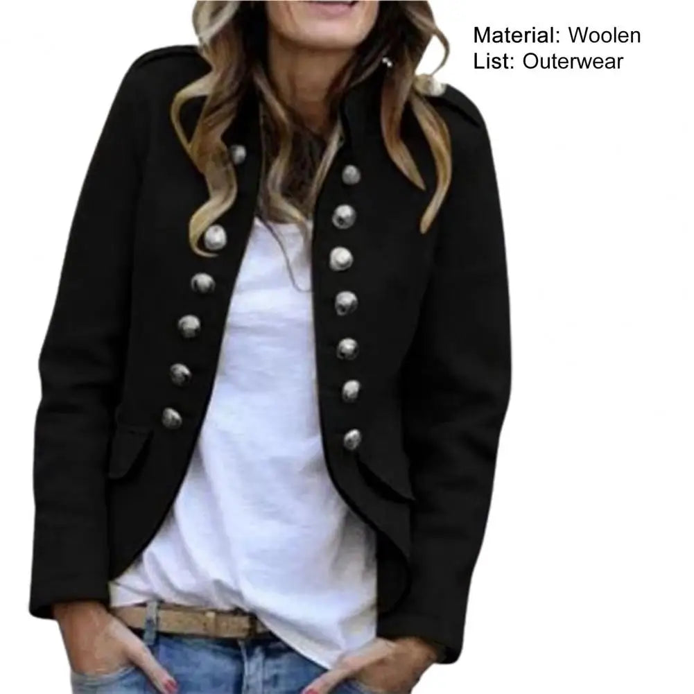 MaxiFit™ – بليزر كبير الحجم (خيارات 5XL، لون سادة، كم طويل، مظهر مكتبي)