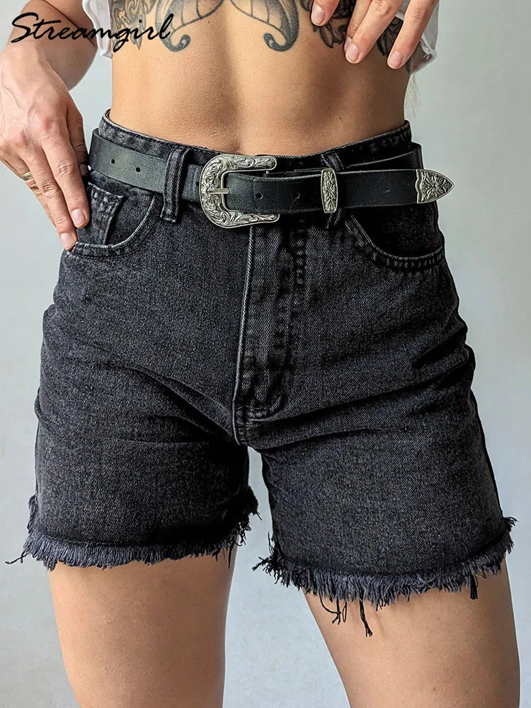 Women's Blue Casual Denim Shorts