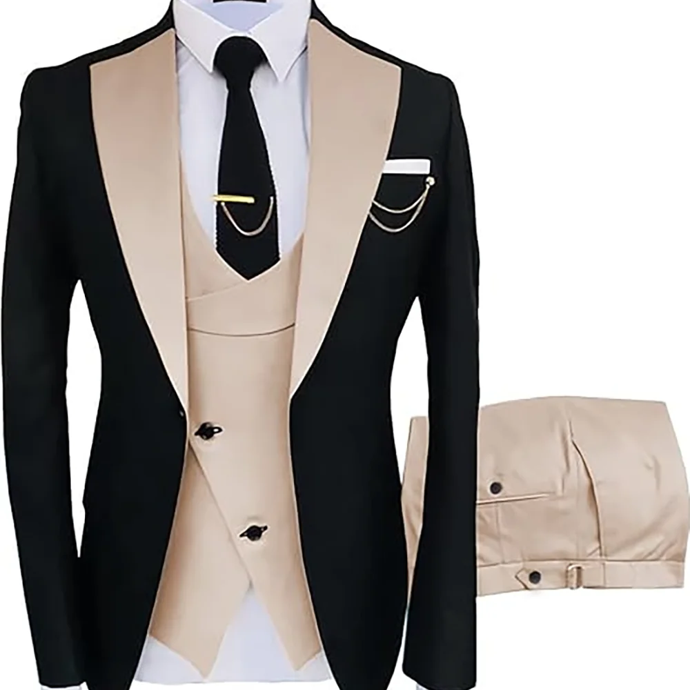 Men's Plus Size 3-Piece Suit – Stretch Fabric