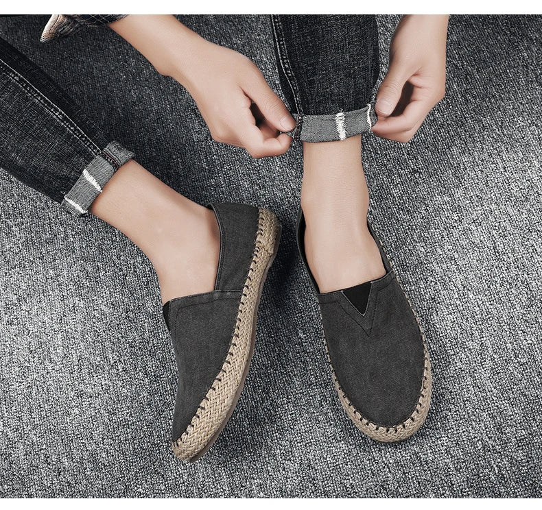 LinenStep™ Men’s Casual Linen Sneakers