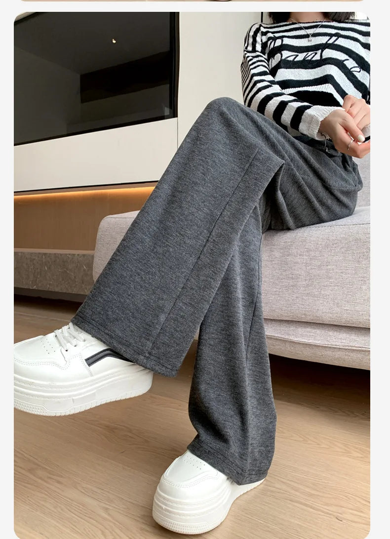 Wide-Leg Low-Waist Maternity Pants