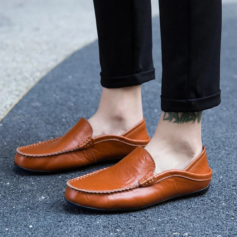 Men Genuine Leather Casual Loafers