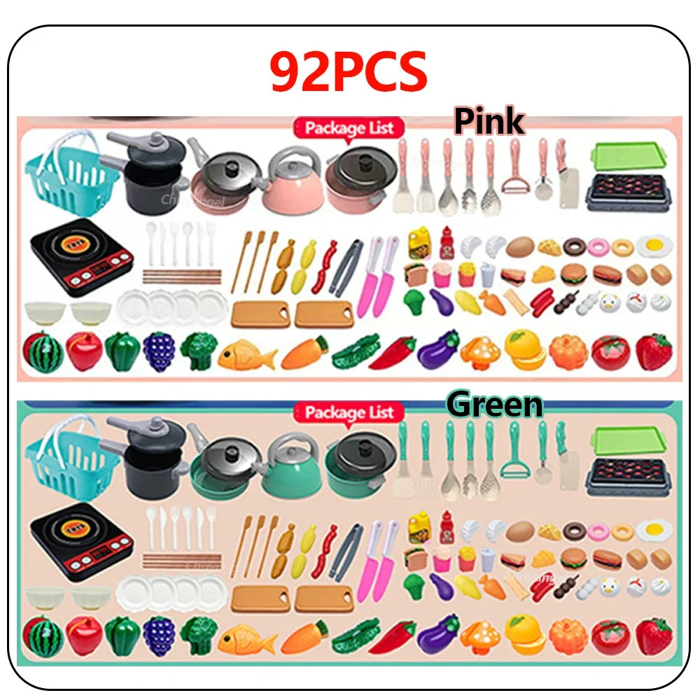 Kids Play Kitchen Accessories Set (92/69/59 PCS)