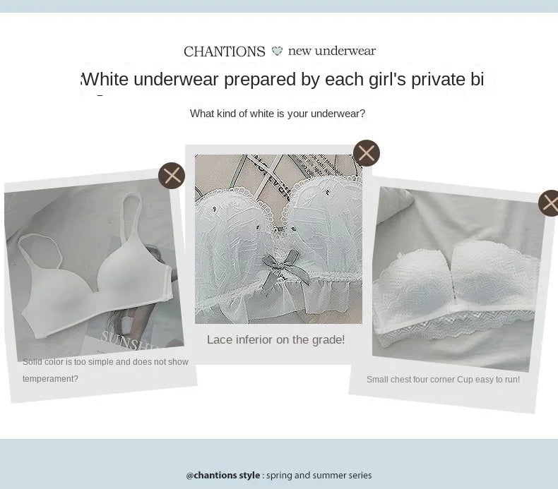 Women Vintage Lift Bra Set