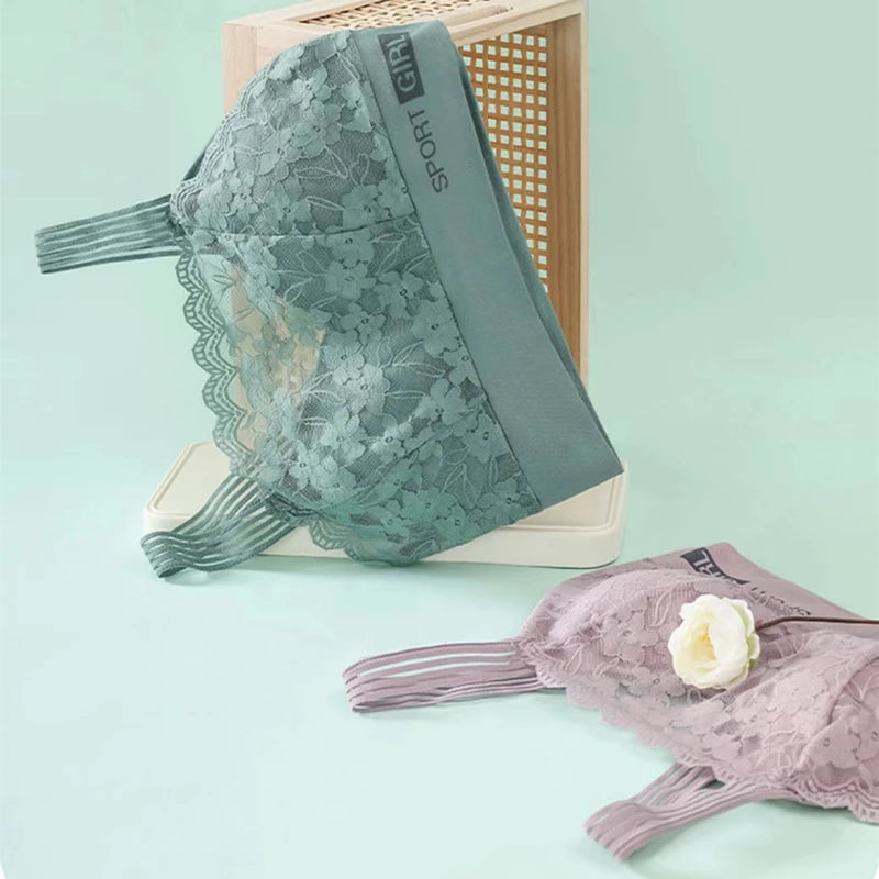 Seamless Lace Sports Bra