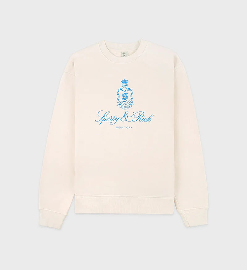 Women's Crown Letter Cotton Sweatshirt
