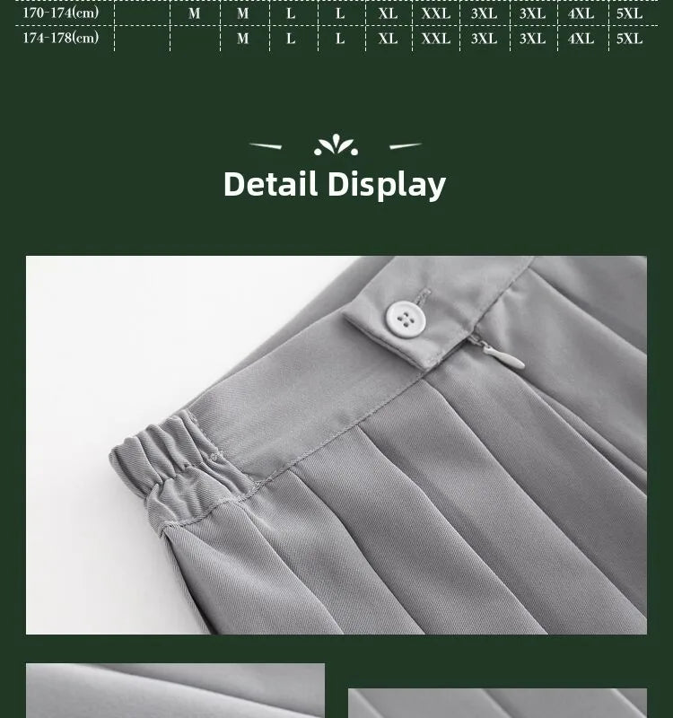 Women Pleated Midi College Skirt