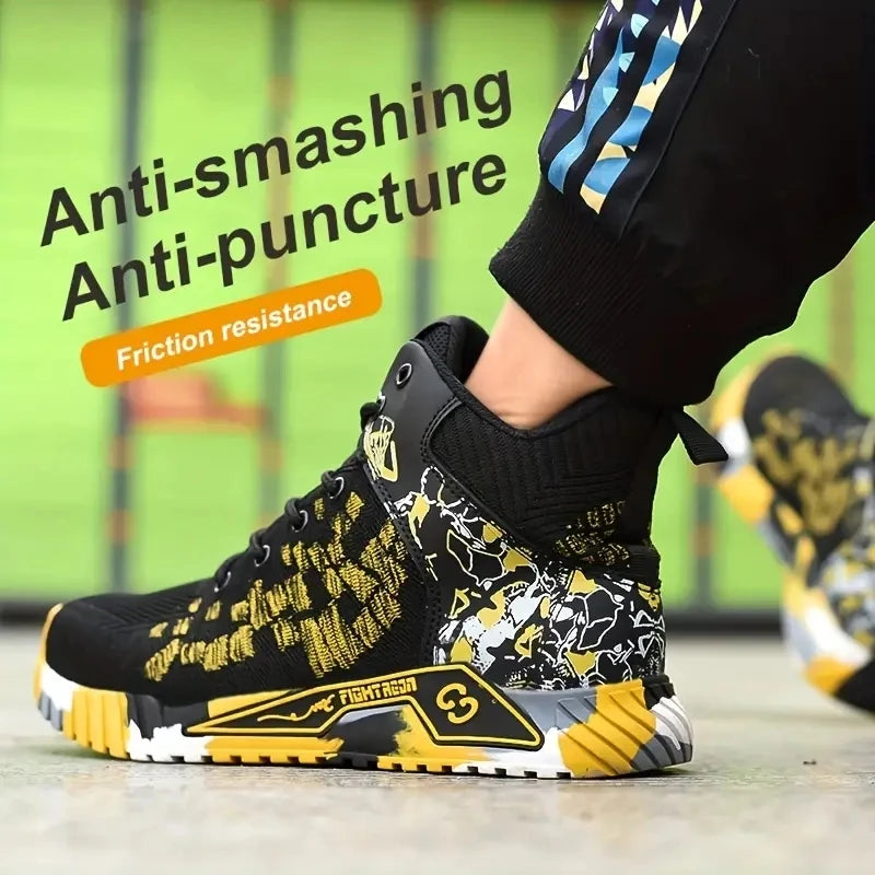 أحذية السلامة العالية للرجال في العمل
